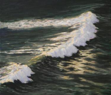 Print of Seascape Paintings by Francis Azzopardi