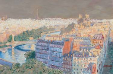 Original Impressionism Cities Paintings by Francis Azzopardi