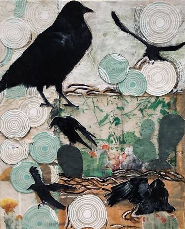 Original Animal Collage by Stacy Bergener