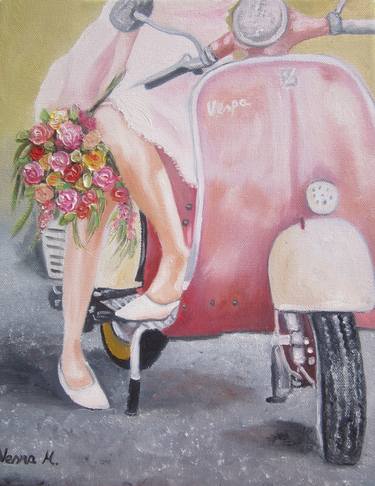 Original Figurative Women Paintings by Vesna Martinjak