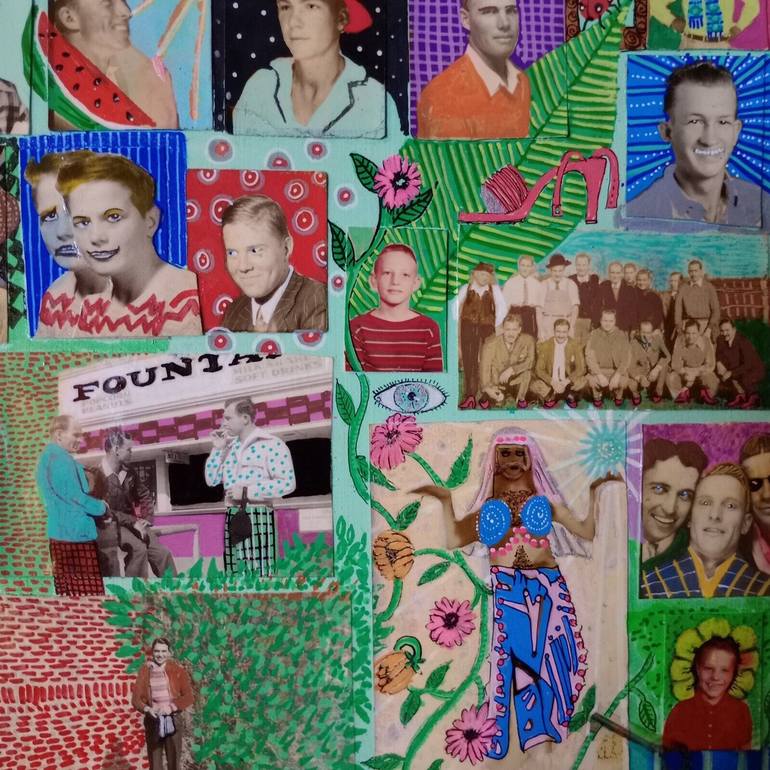 Original Contemporary Men Mixed Media by Jo Potocki