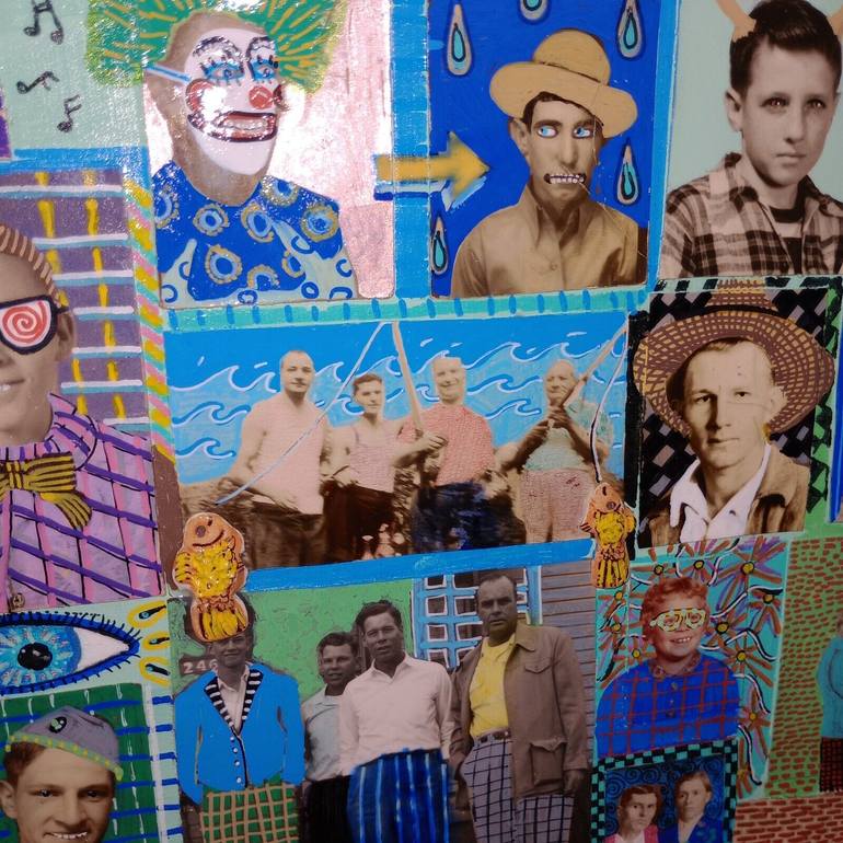 Original Contemporary Men Mixed Media by Jo Potocki