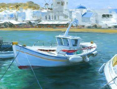 Print of Boat Paintings by Michael Swanson