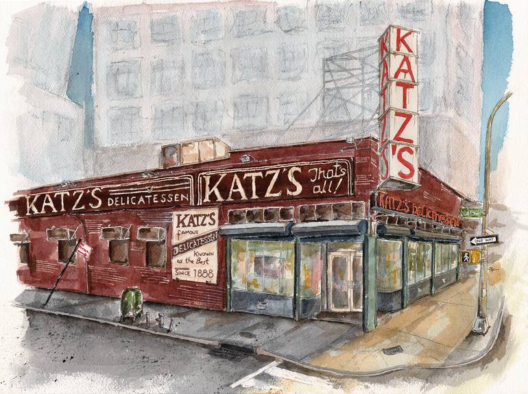 Jewish Delicatessen Lower East Side Art Prints Katz's Deli New York City