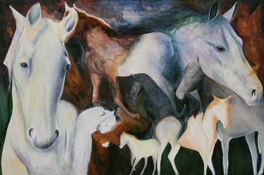 Original Fine Art Horse Paintings by JoAnne Helfert-Sullam