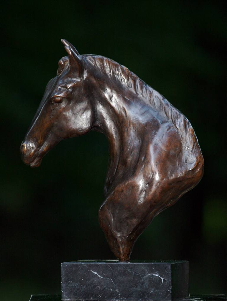 Original Figurative Horse Sculpture by JoAnne Helfert-Sullam