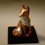 JoAnne Helfert Sullam, American Contemporary
Little Red Fox
2 ¼” w by 2” 31/2” h
Copper and silver leaf concrete
Artist, Signed on the bottom of work
Ltd edition 25 artist proofs
Each fox will vary in the copper/silver.
So no one will look exactly alike.