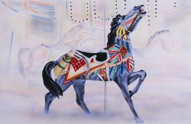 Indian head carousel horse thumb
