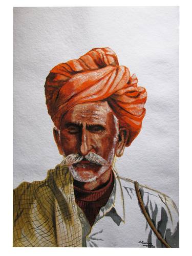 Print of Figurative Men Paintings by Sanjay Sharma