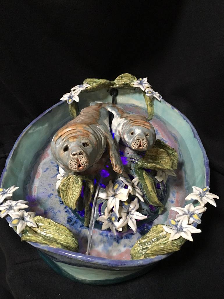 Original Figurative Animal Sculpture by Lorrie Goss