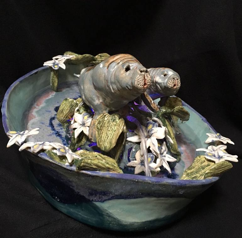 Original Figurative Animal Sculpture by Lorrie Goss