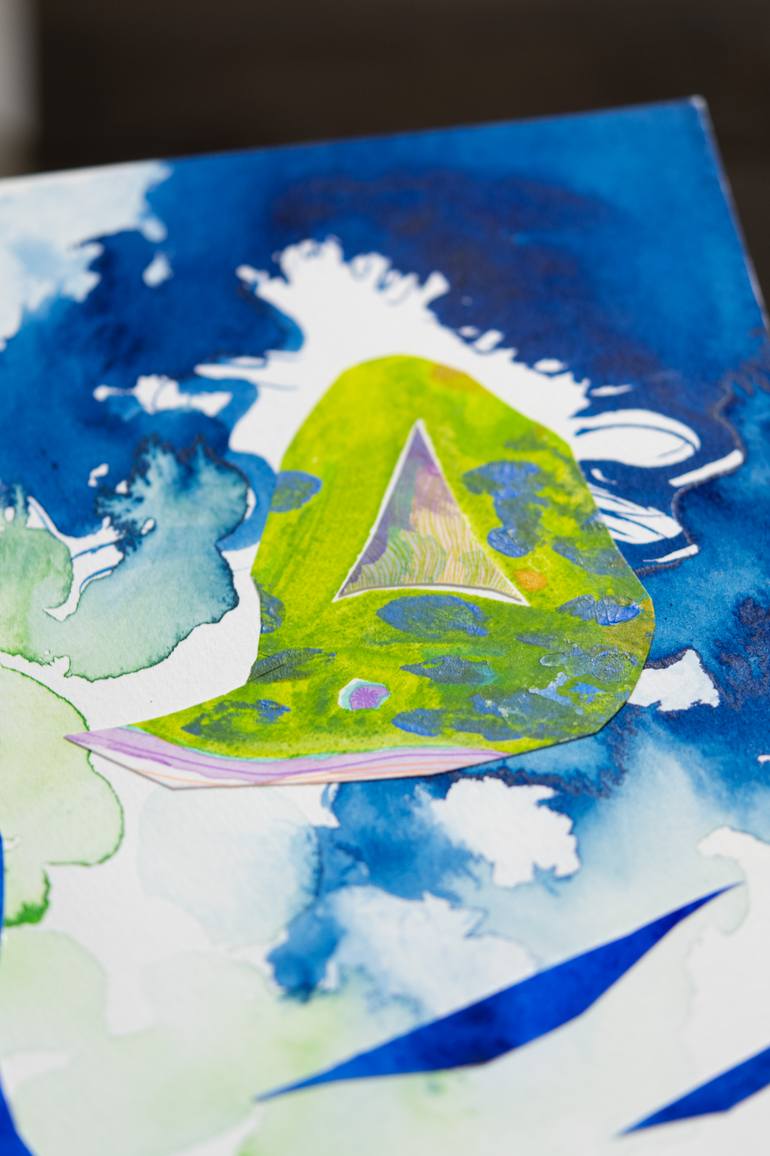 Original Abstract Collage by Satomi Sugimoto