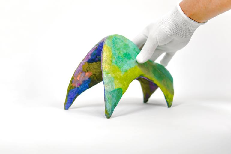 Original Abstract Animal Sculpture by Satomi Sugimoto