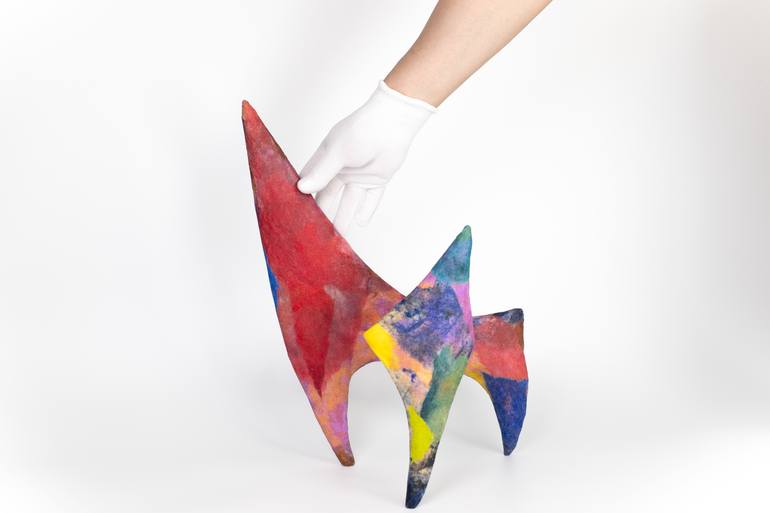 Original Abstract Animal Sculpture by Satomi Sugimoto