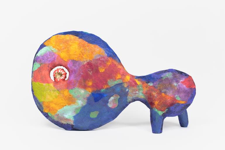 Original Abstract Animal Sculpture by Satomi Sugimoto