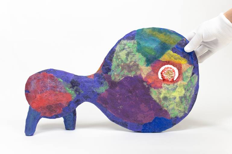 Original Abstract Animal Sculpture by Satomi Sugimoto