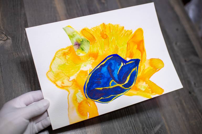 Original Abstract Body Collage by Satomi Sugimoto