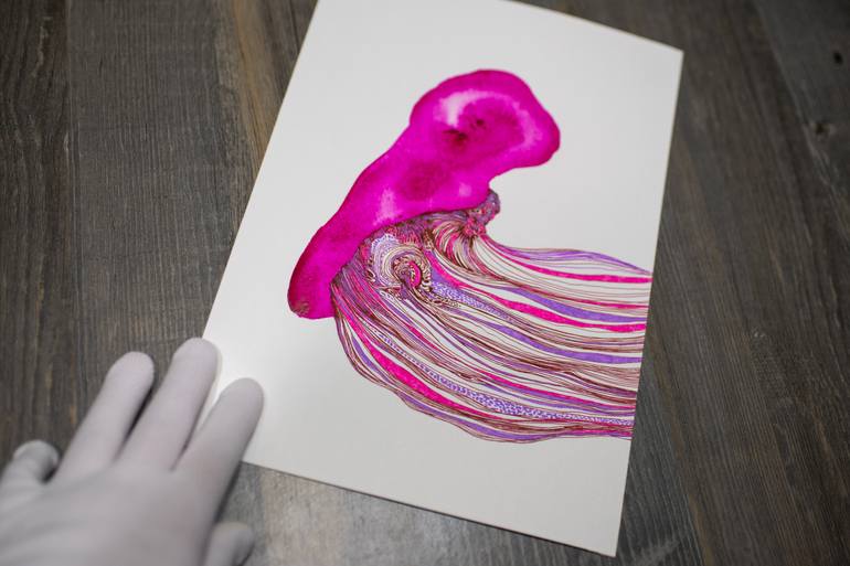 Original Abstract Drawing by Satomi Sugimoto