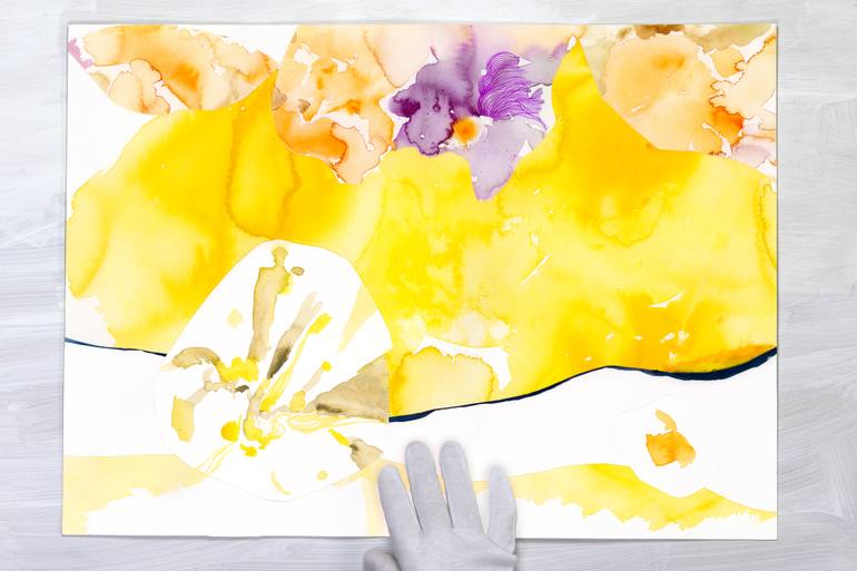 Original Abstract Collage by Satomi Sugimoto