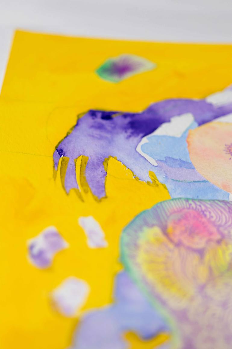 Original Abstract Body Collage by Satomi Sugimoto