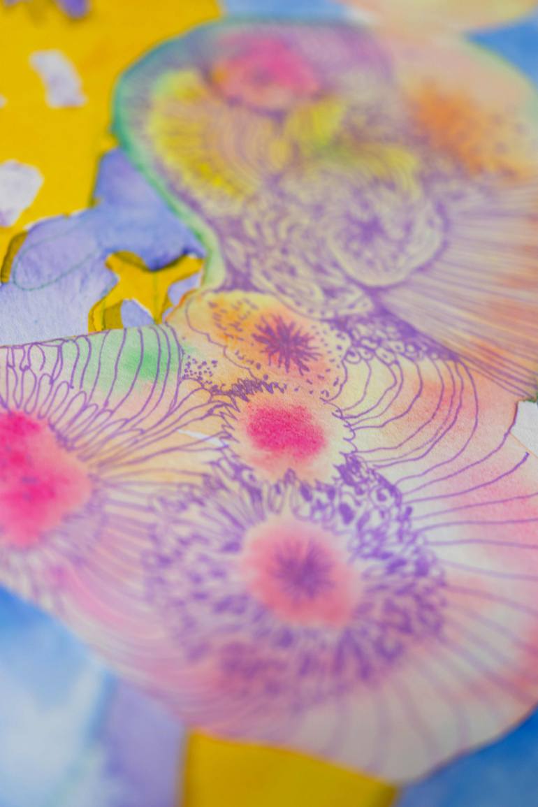 Original Abstract Body Collage by Satomi Sugimoto