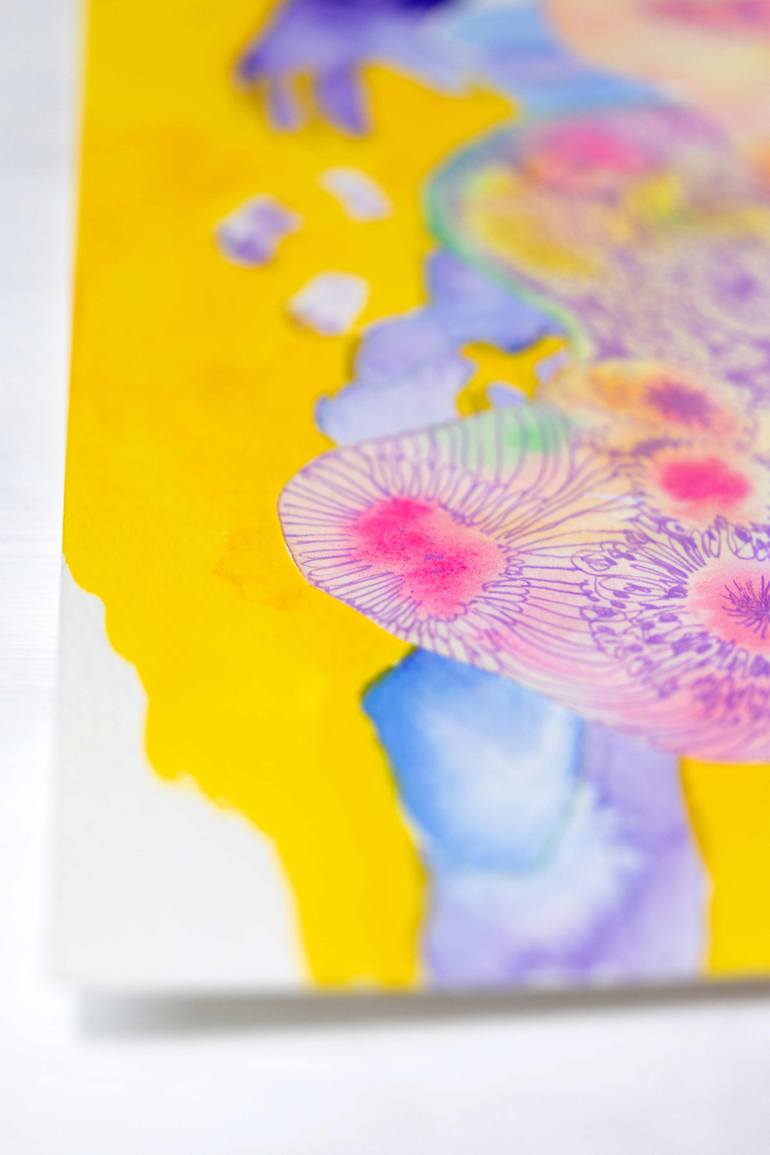 Original Abstract Body Collage by Satomi Sugimoto