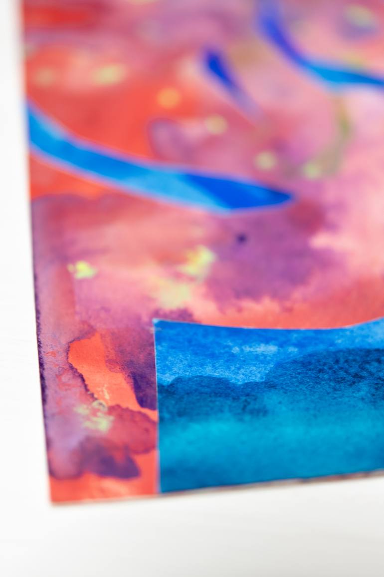 Original Illustration Abstract Painting by Satomi Sugimoto