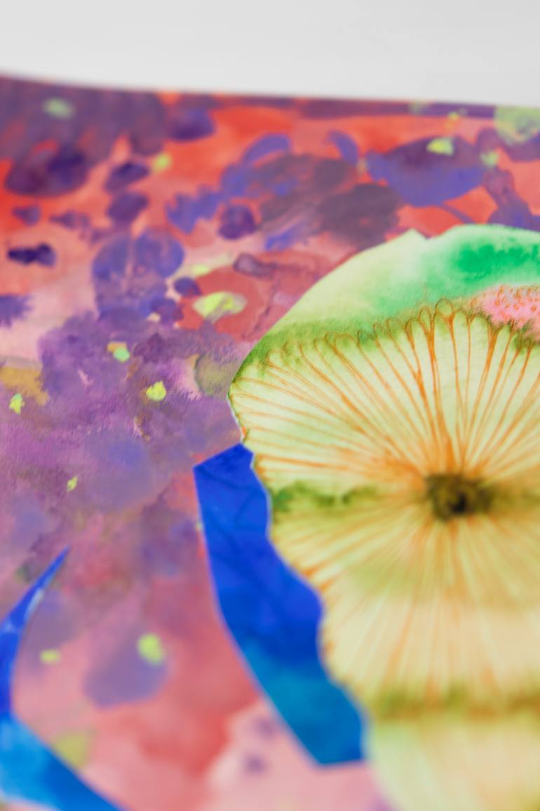 Original Illustration Abstract Painting by Satomi Sugimoto