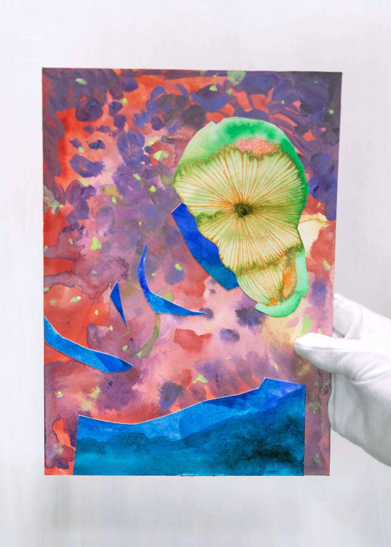 Original Illustration Abstract Painting by Satomi Sugimoto