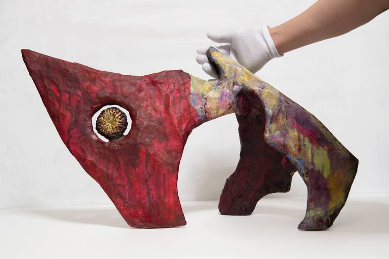 Original Abstract Animal Sculpture by Satomi Sugimoto