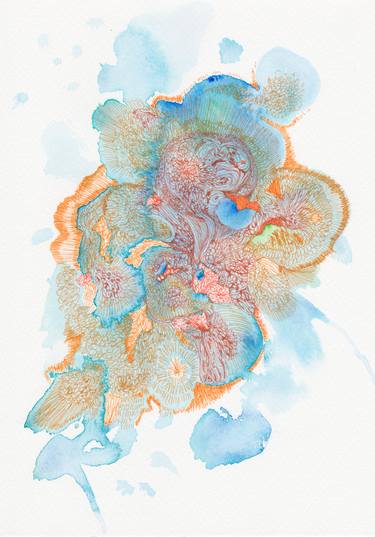 Original Abstract Drawings by Satomi Sugimoto