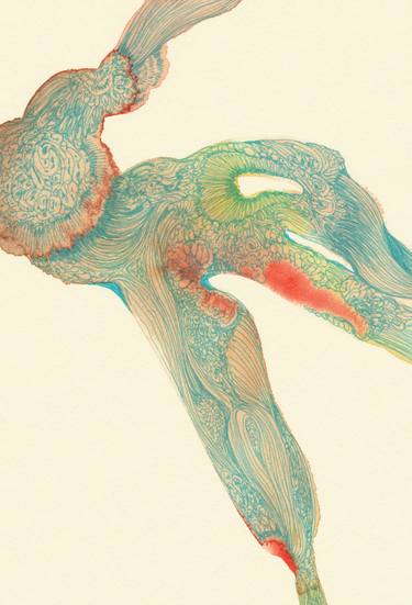 Print of Abstract Body Drawings by Satomi Sugimoto