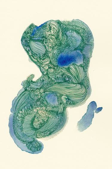 Print of Abstract Women Drawings by Satomi Sugimoto