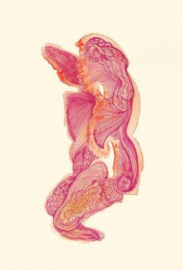 Original Abstract Body Drawings by Satomi Sugimoto