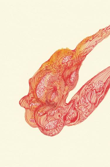 Print of Abstract Body Drawings by Satomi Sugimoto