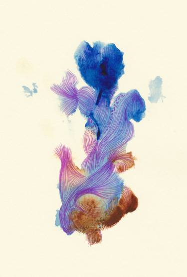Print of Fish Drawings by Satomi Sugimoto