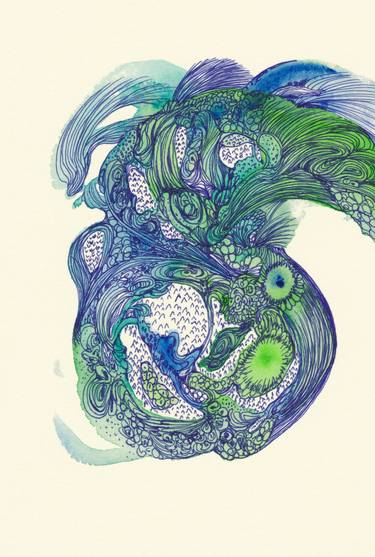 Print of Fish Drawings by Satomi Sugimoto