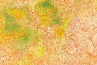 Original Abstract Floral Drawings by Satomi Sugimoto