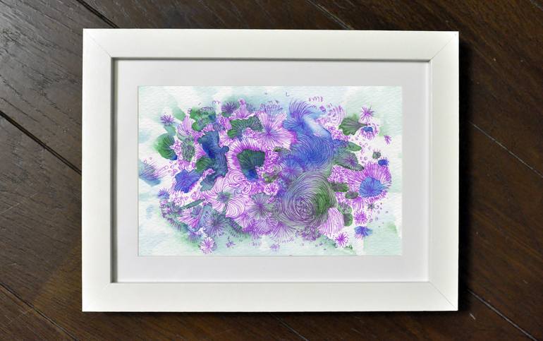 Original Fine Art Abstract Drawing by Satomi Sugimoto