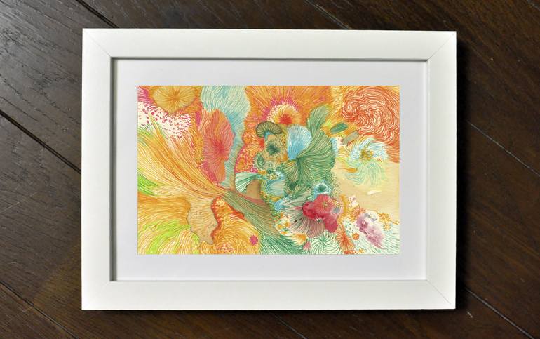 Original Fine Art Abstract Drawing by Satomi Sugimoto