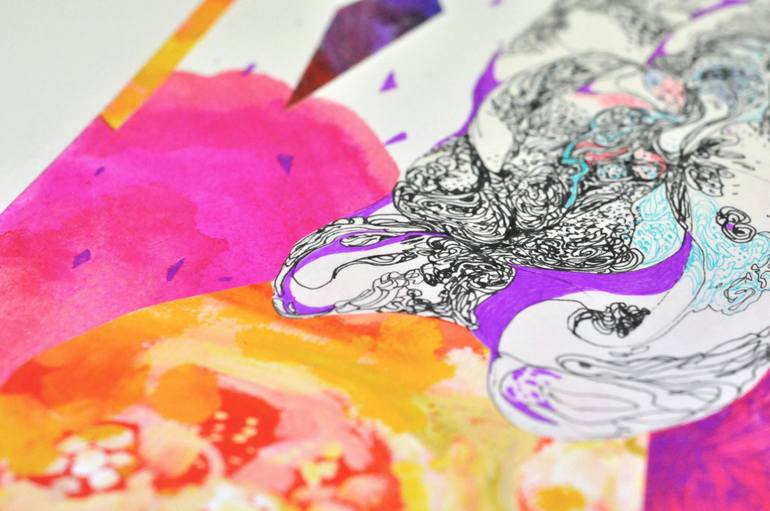 Original Abstract Collage by Satomi Sugimoto