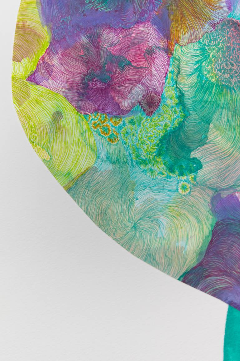 Original Abstract Nature Drawing by Satomi Sugimoto