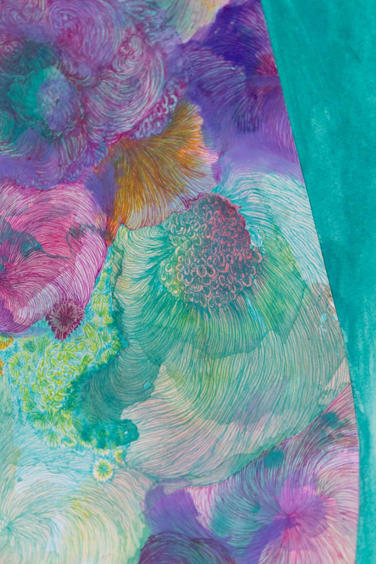 Original Abstract Nature Drawing by Satomi Sugimoto