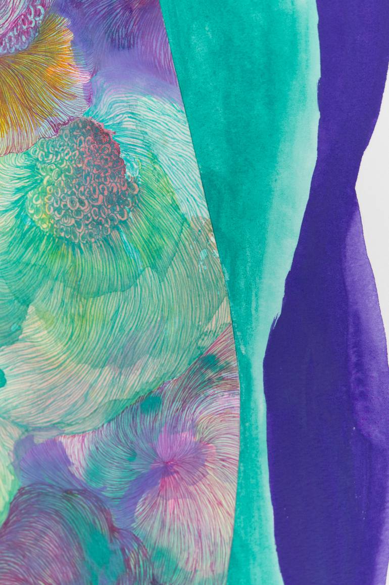 Original Abstract Nature Drawing by Satomi Sugimoto