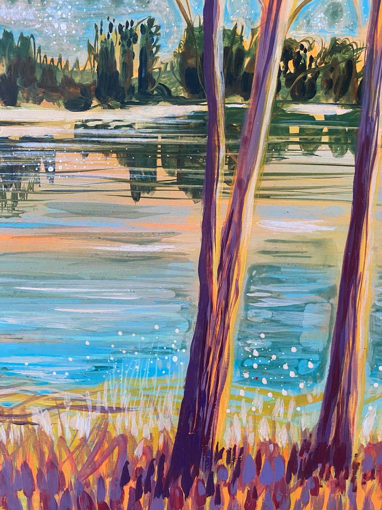 Original Impressionism Landscape Painting by Stéphanie De Malherbe