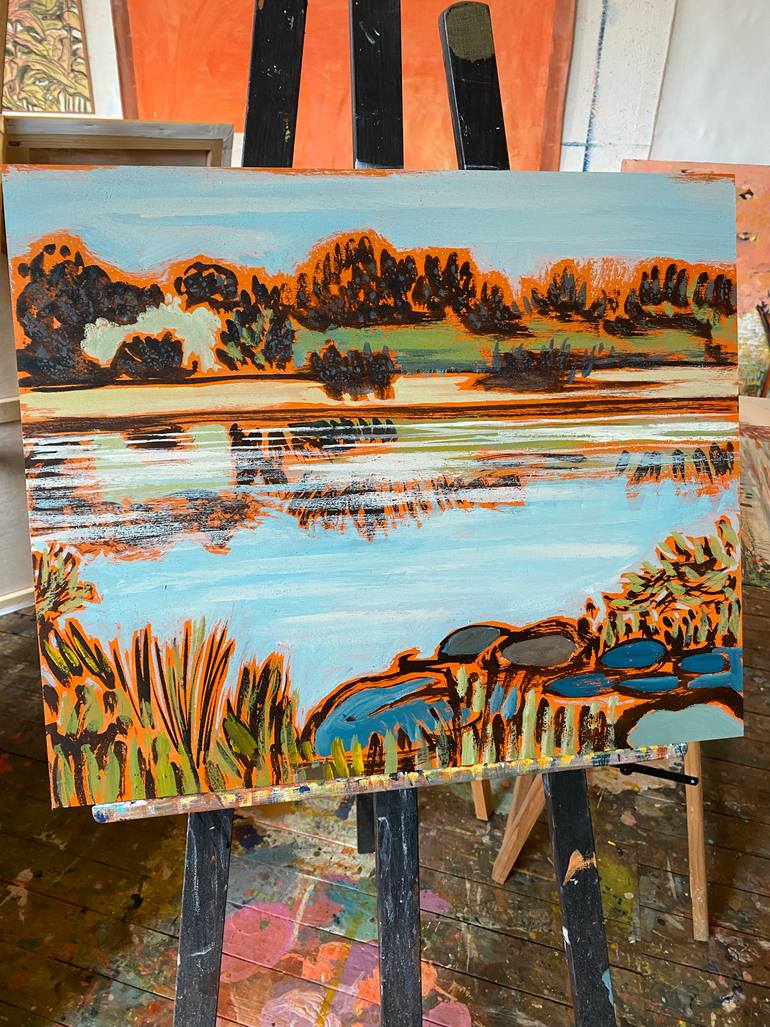 Original Fine Art Landscape Painting by Stéphanie De Malherbe