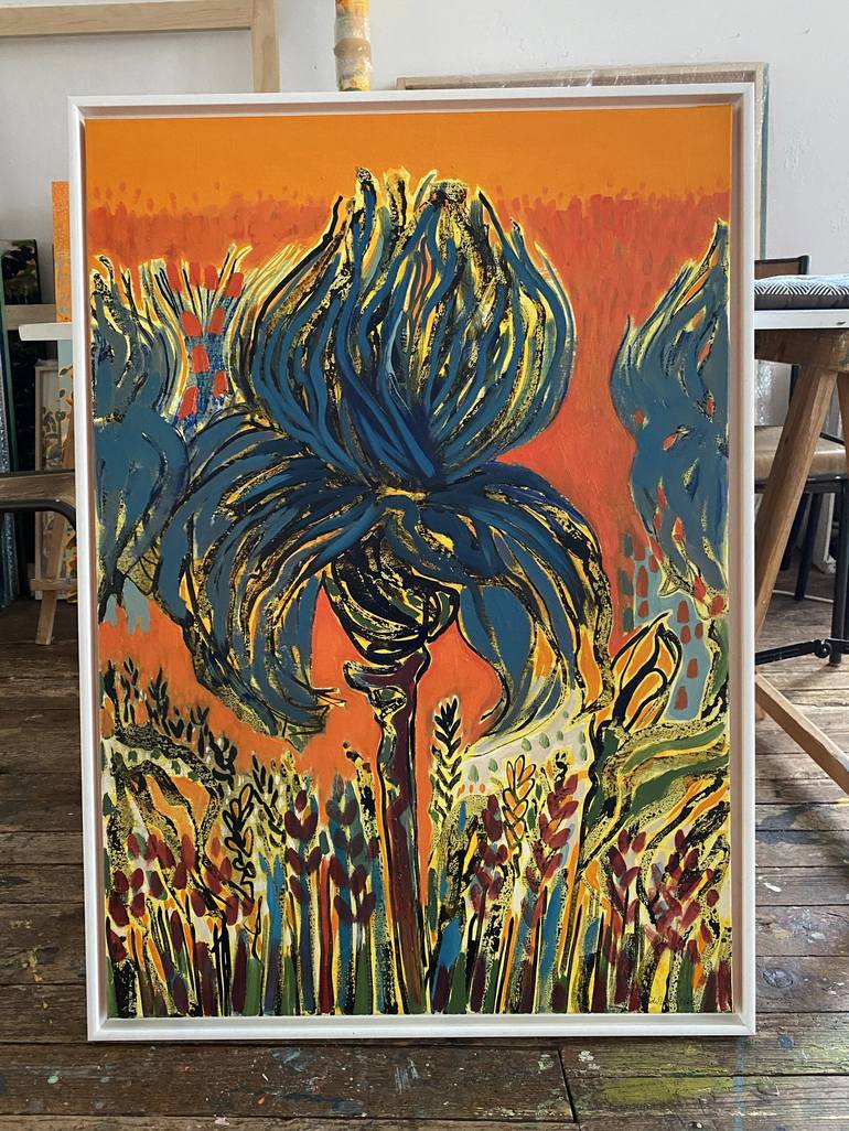 Original Floral Painting by Stéphanie de Malherbe