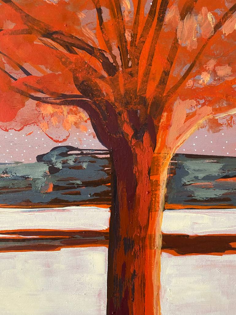 Original Color Field Painting Landscape Painting by Stéphanie De Malherbe