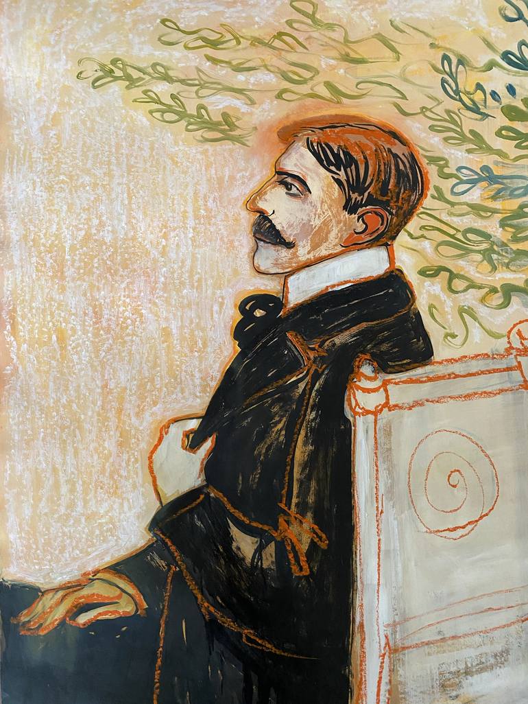 Original Contemporary Men Paintings by Stéphanie De Malherbe