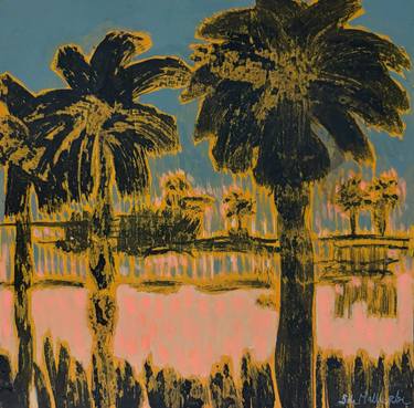Original Abstract Expressionism Landscape Paintings by Stéphanie De Malherbe